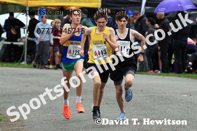 Boys under-15s 2023 Northern 6 and 4 Stage Relays and Youngsters, Birkenhead Park, Wirral.  Photo: David T. Hewitson/Sports for All Pics